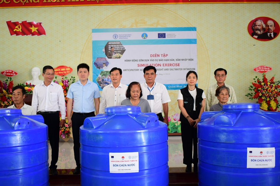 Anticipatory action simulation exercise on drought and saltwater intrusion in Kien Giang province
