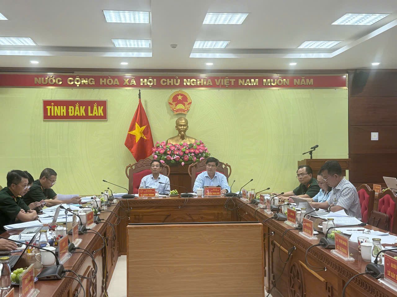 Đoàn công tác của Ban Chỉ đạo Phòng thủ dân sự Quốc gia kiểm tra công tác phòng thủ dân sự, phòng, chống thiên...