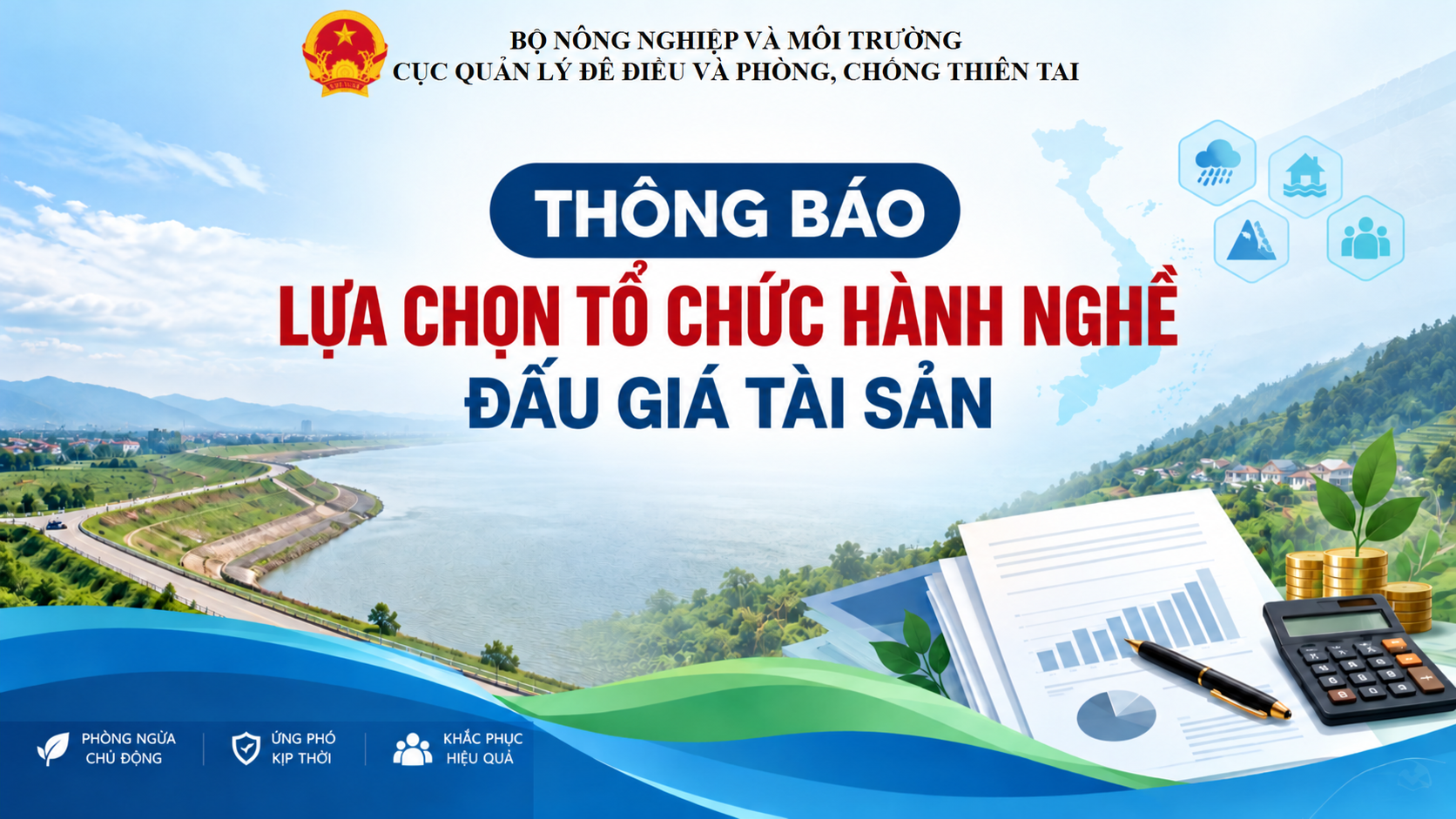 Thông báo số 34/TB-ĐĐ-VP về việc lựa chọn tổ chức hành nghề đấu giá tài sản