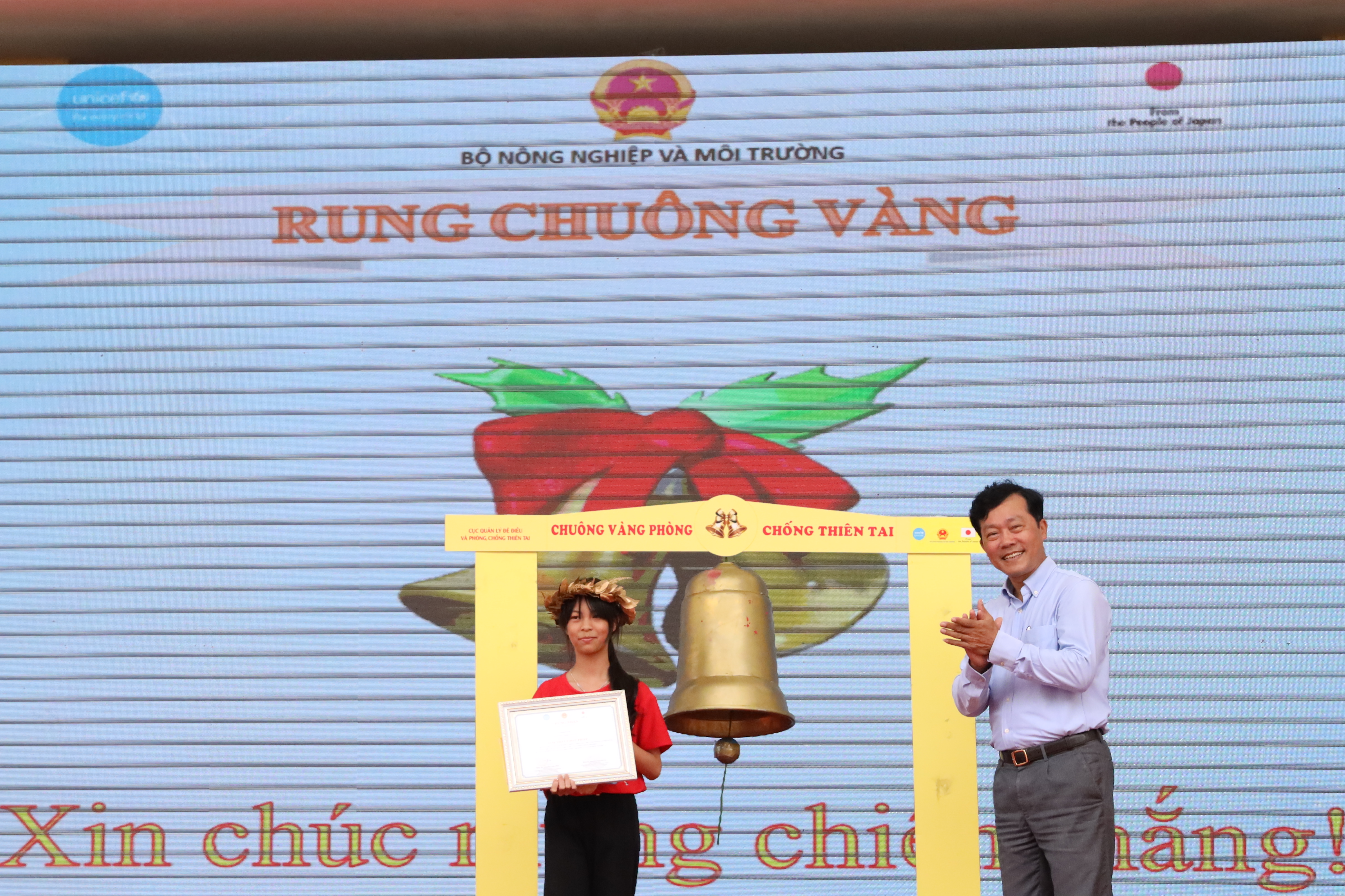 Cuộc thi Rung chuông vàng “Cùng em phòng chống thiên tai - Kiến tạo tương lai bền vững” tại trường Phổ thông Dân tộc nội trú THCS&THPT huyện Bảo Thắng, Lào Cai.