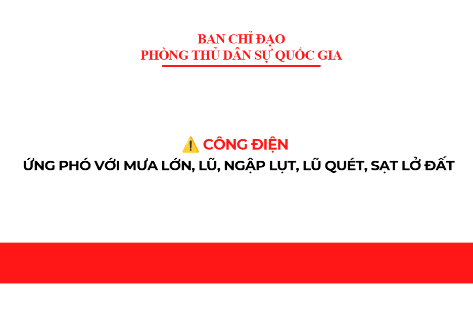 Đề nghị các tỉnh chủ động ứng phó với mưa lớn, lũ, ngập lụt, lũ quét, sạt lở đất