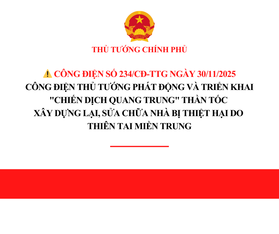 Công điện Thủ tướng phát động 