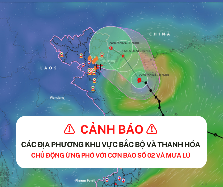 ⚠️ CHỦ ĐỘNG ỨNG PHÓ VỚI CƠN BÃO SỐ 02 VÀ MƯA LŨ