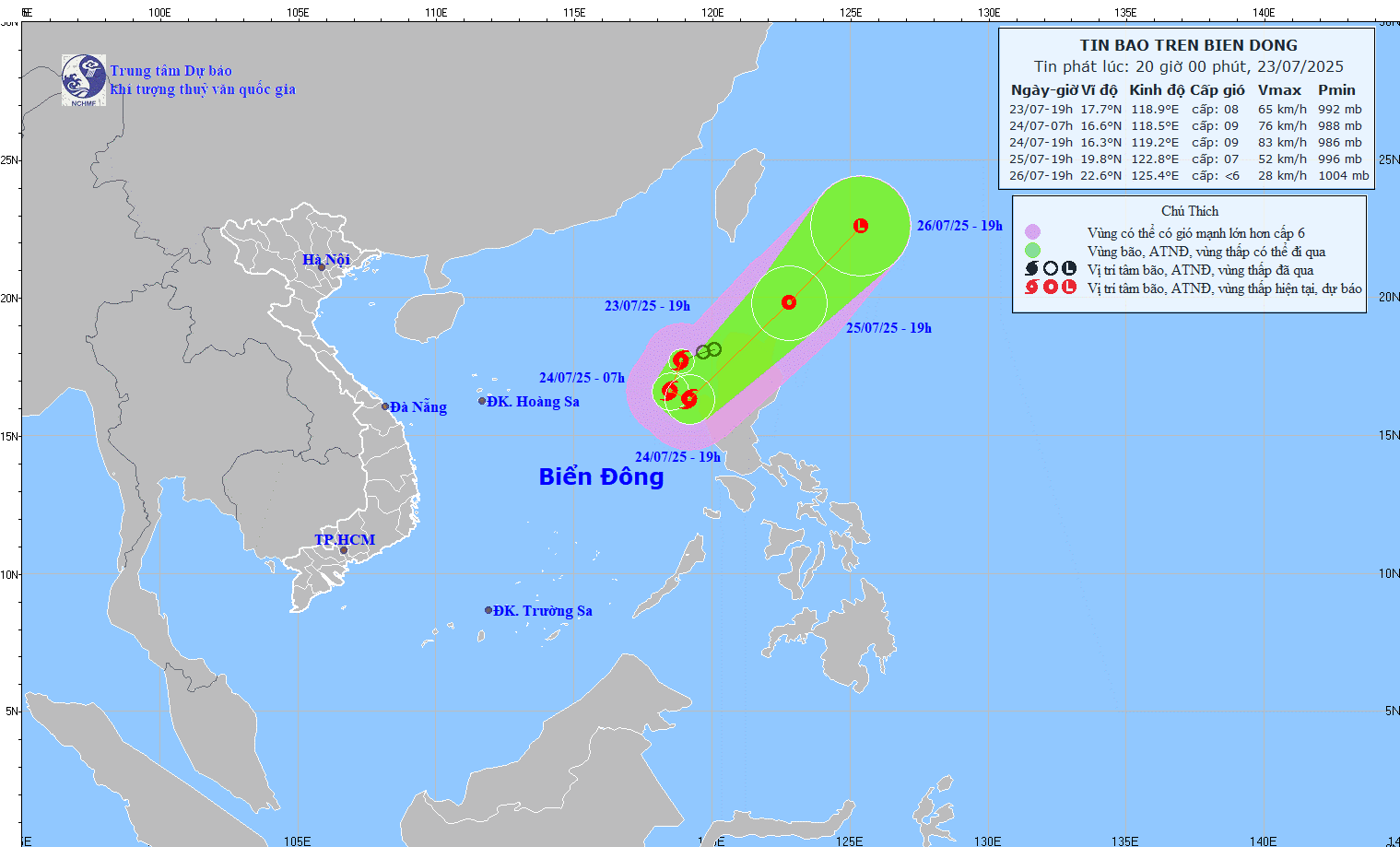 Tropical Storm Co-may forms over East Sea