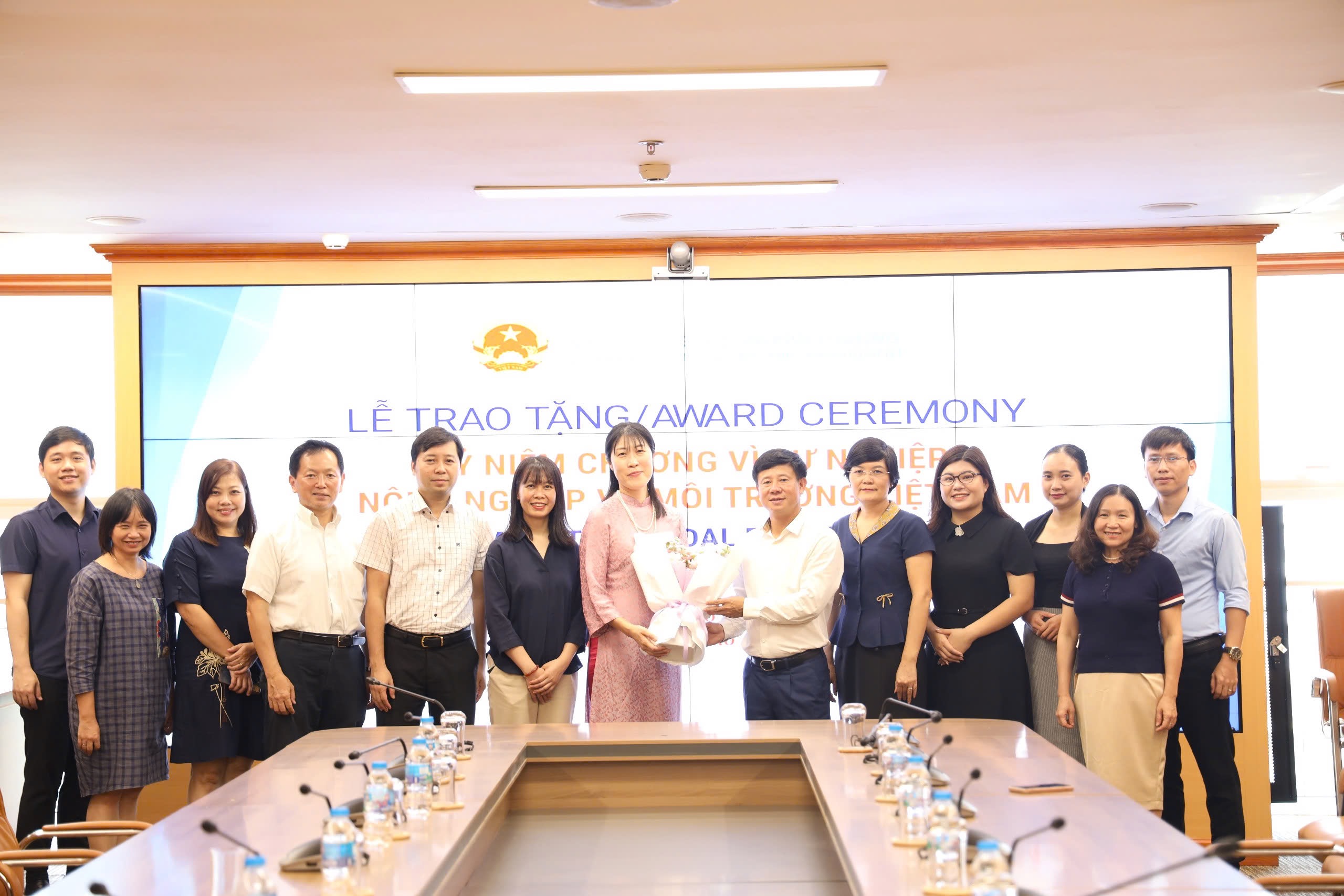 JICA expert receives the “For the Cause of Agriculture and Environment” Commemorative Medal