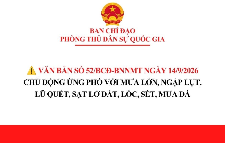 Chủ động ứng phó với mưa lớn, ngập lụt, lũ quét, sạt lở đất, lốc, sét, mưa đá