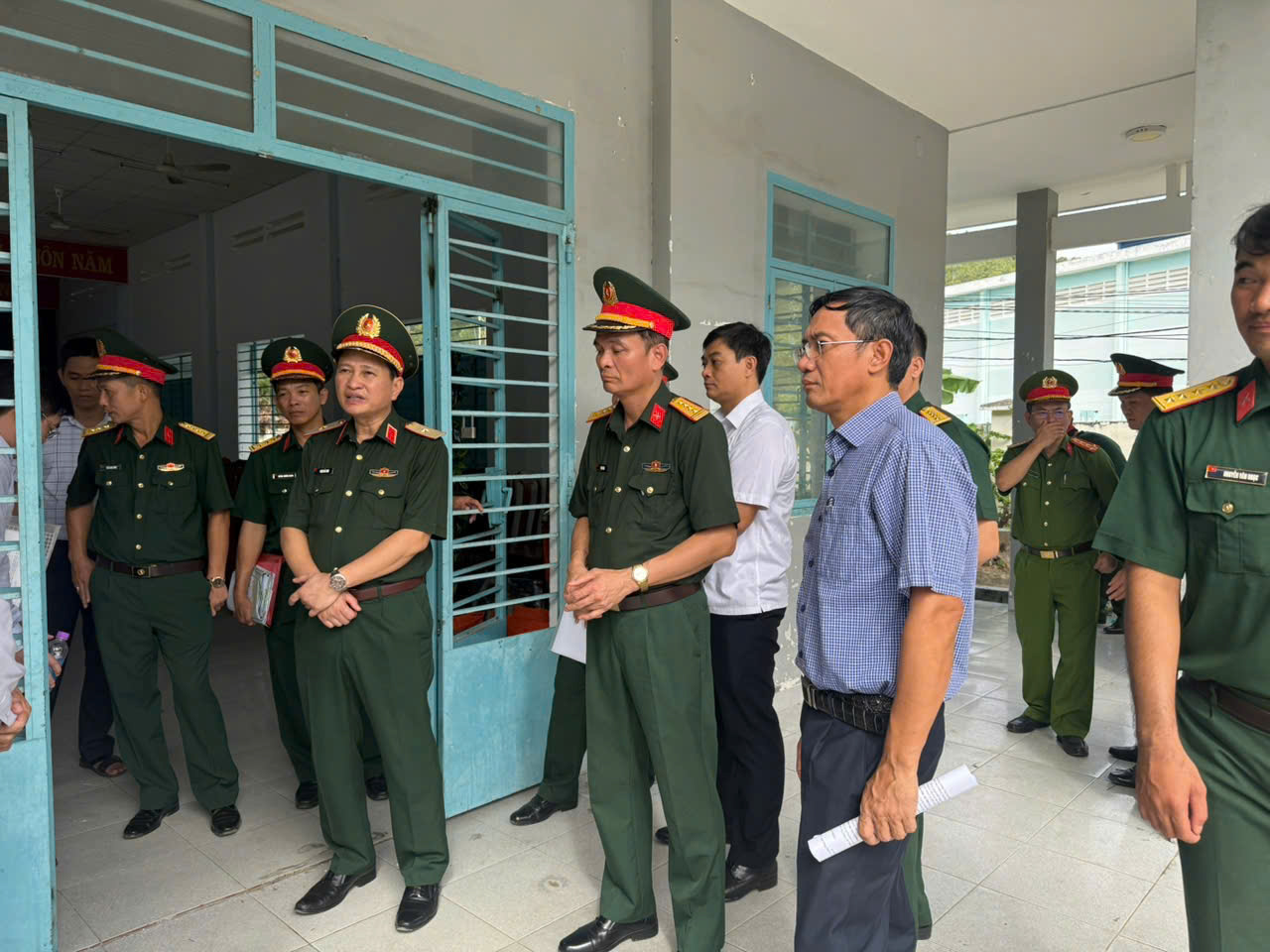Đoàn công tác của Ban Chỉ đạo Phòng thủ dân sự Quốc gia kiểm tra công tác phòng thủ dân sự, phòng, chống thiên tai tại tỉnh Khánh Hòa