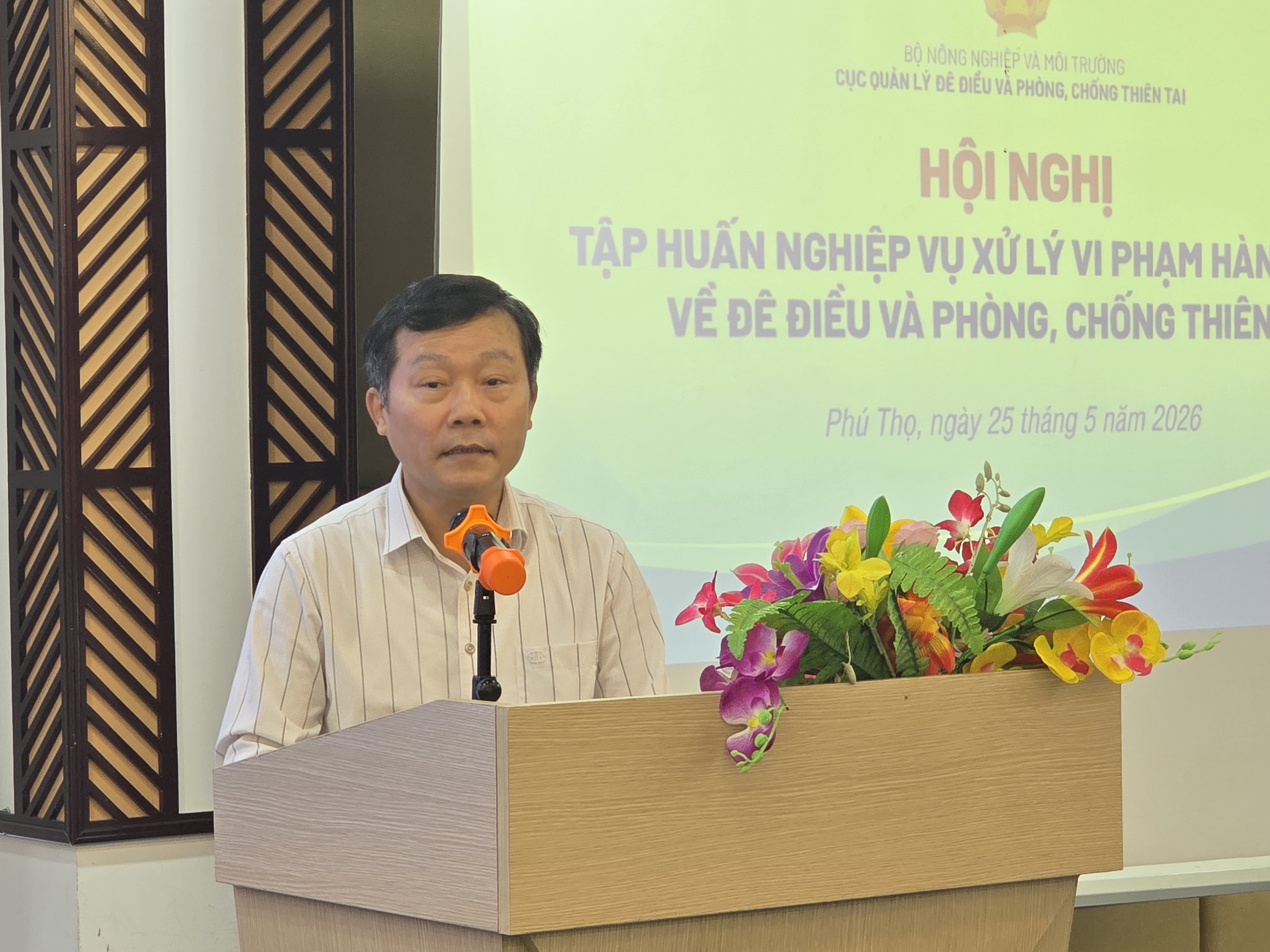 Phú Thọ: Tập huấn nghiệp vụ xử lý vi phạm hành chính trong lĩnh vực đê điều và phòng, chống thiên tai